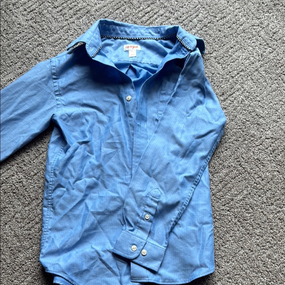 Blue Button-Up Shirt